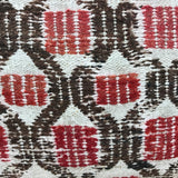 Vintage Turkish Kilim Pillow 19" X 19" Embroidered Hemp & Wool  Cicim Carpet Fragment 1970's (cover only)