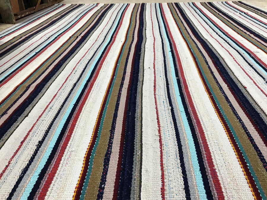MCM Design 7 x 9 Vintage Kilim Flatweave Carpet Filikli Turkish Kilim