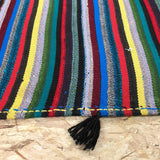 6x9 MCM Kilim Rainbow Striped Vintage Rug