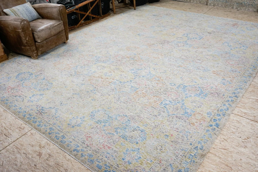 10' x 14' Oushak Rug Silk and Wool 17th Century Persian Design