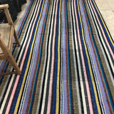 5x9 MCM Kilim Rainbow Colored Stripes