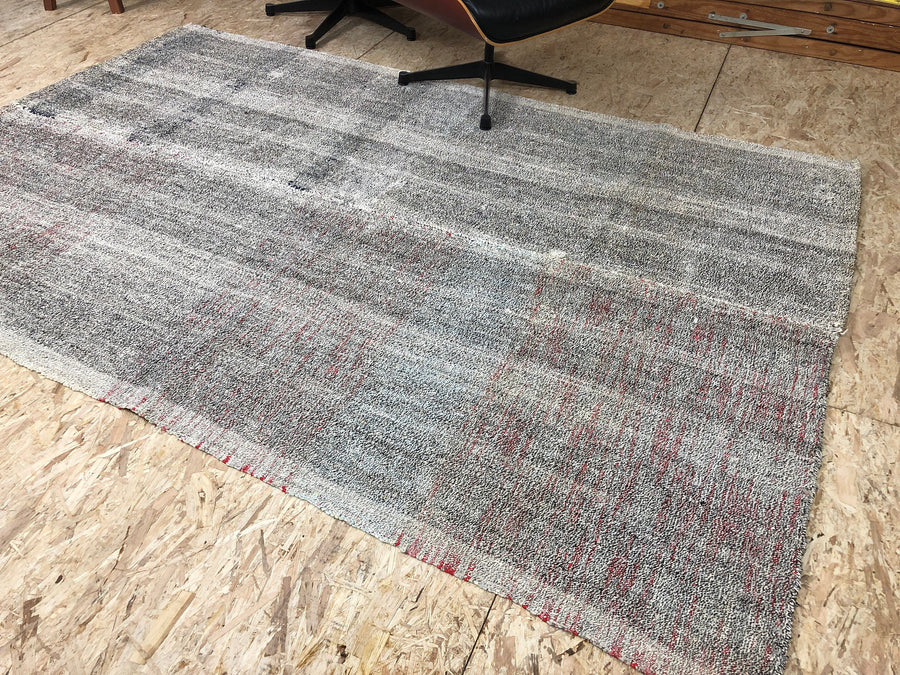 5 x 8 MCM Kilim Gray, Black and Brown