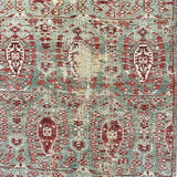 2’6 x 16’6 Long Classic Antique Runner Muted Sage, Copper & Gray