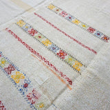 9 x 10 MCM Organic Hemp Rug Vintage Turkish Ecru '1918