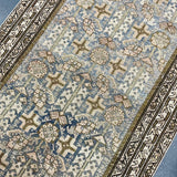 3’4 x 16’6 Classic Antique Runner Muted Blue, Beige & Green '5344