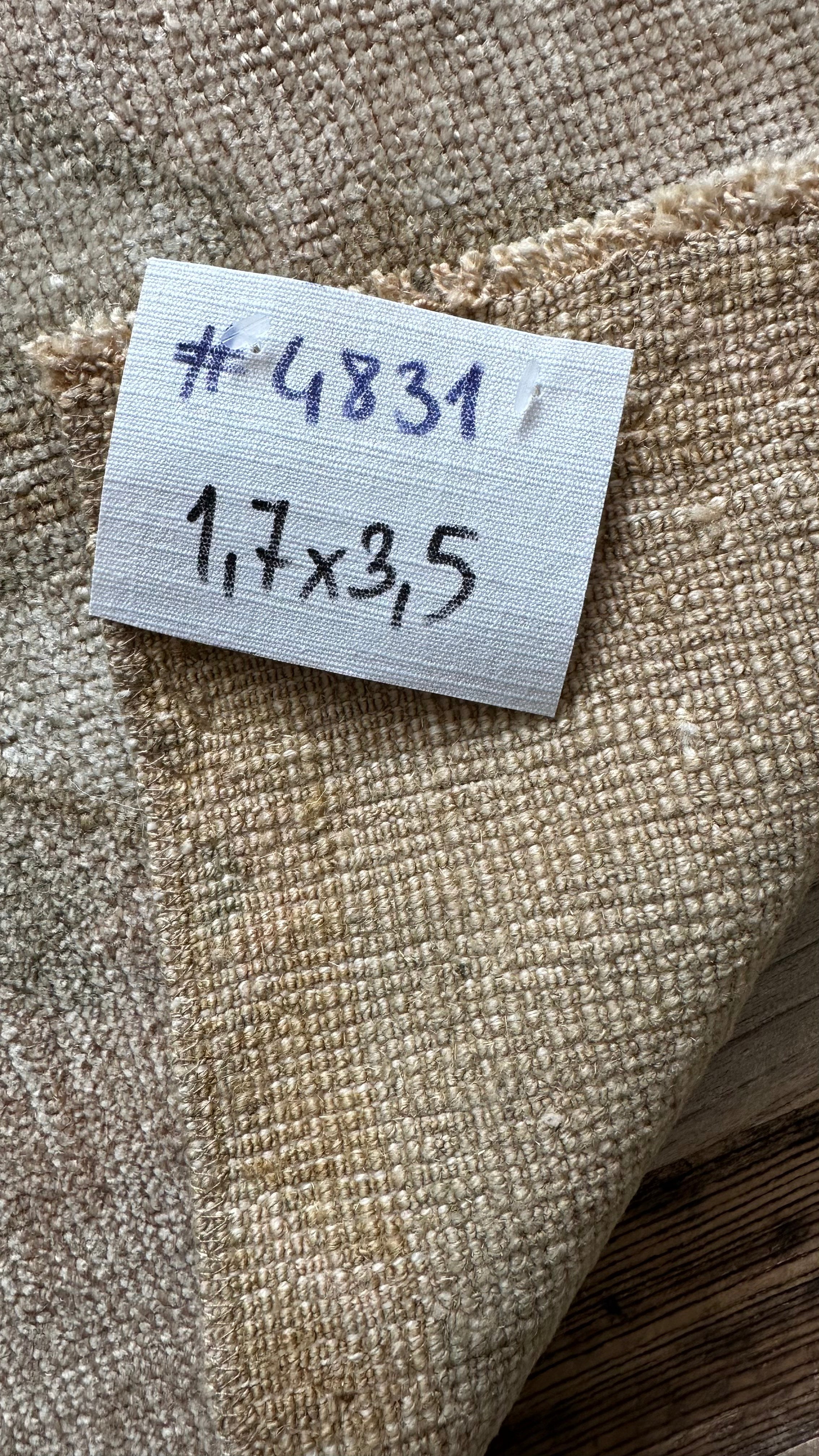 1’7 x 3’5 Antique Turkish Taspinar Rug Muted Beige, Green & Pink '4831 Linda's Barn