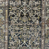 3’1 x 13’7 Classic Antique Runner Muted Blue, Black & Taupe '5323