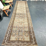 3’4 x 16’6 Classic Antique Runner Muted Blue, Beige & Green '5344