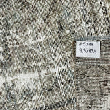 9’3 x 13’4 Classic Antique Sultanabad Rug Muted Gray, Sage Green & Brown '5318