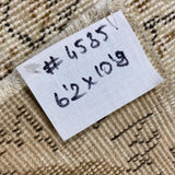 6’2 x 10’9 Vintage Oushak Rug Beige & Muted Bronze '4585