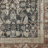 10’7 x 13’8 Classic Antique Rug Muted Black, Gray & Copper '5294
