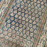 3’5  x 20’5 Classic Antique Runner Muted Blue-Black, Gray & Copper