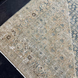 10’ x 13’6 Classic Antique Malayer Rug Muted Midnight Blue, Taupe & Beige