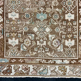 3’2 x 15’2 Classic Vintage Runner Muted Brown, Beige & Denim '5309