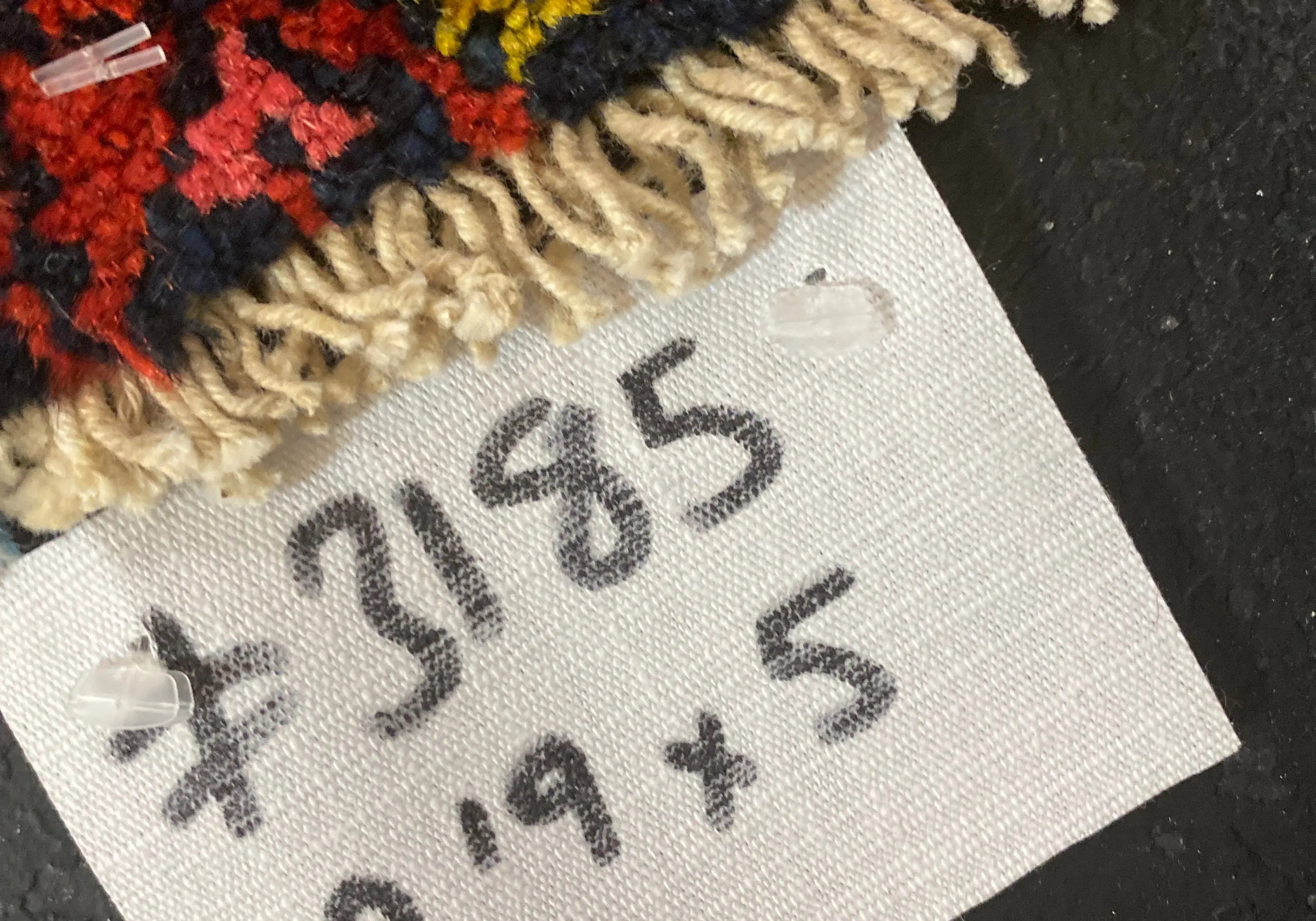 2’9 x 5’ Vintage Malayer Carpet Blue, Red and Gold 70’s '3185 Linda's Barn
