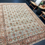 7’ x 10’1 Classic Vintage Rug Copper, Sea Blue & Bronze '4940