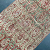 2’6 x 16’6 Long Classic Antique Runner Muted Sage, Copper & Gray