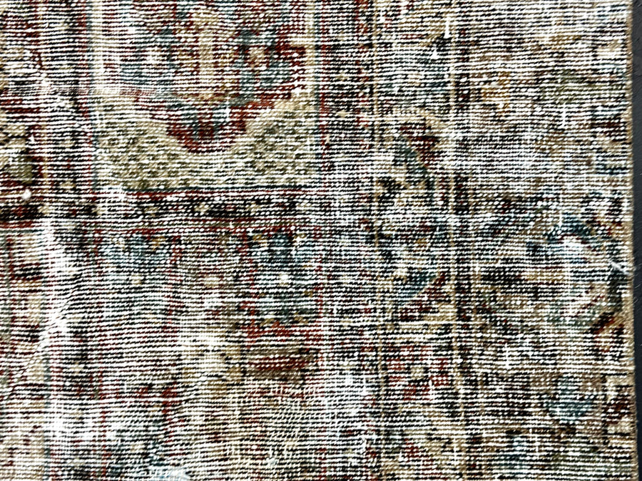 8’8 x 12’5 Classic Vintage Rug Muted Wine, Blues, Greens