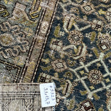 3’1 x 13’7 Classic Antique Runner Muted Blue, Black & Taupe '5323