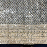 7’10 x 10’7 Classic Vintage Tabriz Rug Muted Denim Blue & Dark Beige '5094