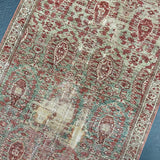 2’6 x 16’6 Long Classic Antique Runner Muted Sage, Copper & Gray