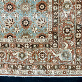7’ x 10’1 Classic Vintage Rug Copper, Sea Blue & Bronze '4940