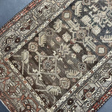 3’6  x 15’6 Classic Antique Runner Muted Black, Gray & Copper '5341
