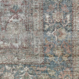 9’4 x 12’6 Classic Antique Rug Muted Gray, Red & Blue '5268