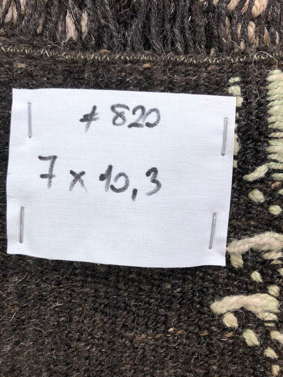 7 x 10 Jijim Vintage Turkish Bohemian Kilim  Muted Colors