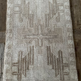 1’7 x 2’4 Antique Taspinar Monochromatic Rug Muted Taupe & Brown