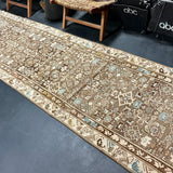 3’2 x 15’2 Classic Vintage Runner Muted Brown, Beige & Denim '5309