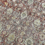 9’6 x 13’1 Classic Antique Rug Muted Warm Red, Black & Beige '5326