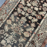 3’6  x 15’6 Classic Antique Runner Muted Black, Gray & Copper '5341