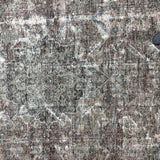 10’8 x 13’7 Classic Antique Rug Muted Black, Gray + Red '4288