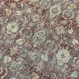 9’6 x 13’1 Classic Antique Rug Muted Warm Red, Black & Beige '5326