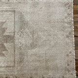 1’8 x 3’6 Antique Turkish Taspinar Rug Muted Greige, Taupe & Cobalt