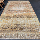 6’1 x 12’8 Classic Antique Runner Muted Copper, Brown, Bone & Denim