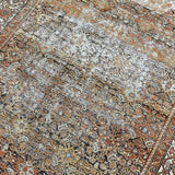 6’1 x 12’8 Classic Antique Runner Muted Copper, Brown, Bone & Denim