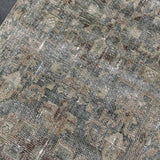 3’3 x 15’3 Classic Antique Malayer Runner Muted Sea Green, Denim & Cappuccino SB