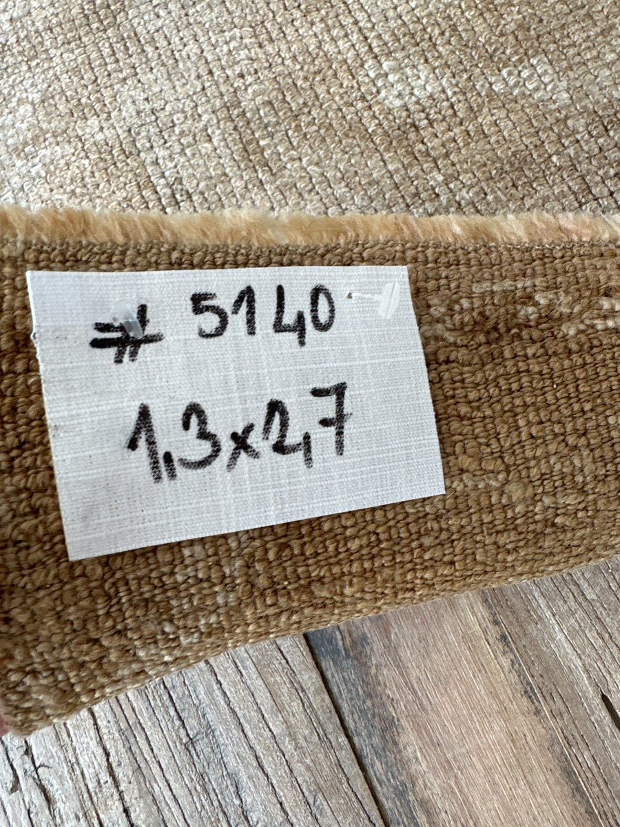 1’3 x 2’7 Antique Taspinar Rug Muted Camel Brown & Gray