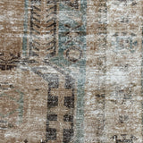 3’5 x 10’ Classic Vintage Runner Muted Turquoise Blue & Beige '5236