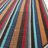 Mid-Century Modern Design 9 x 10 Turkish  Kilim Browns and Blues and Reds