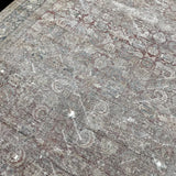 9’4 x 12’6 Classic Antique Rug Muted Gray, Red & Blue '5268