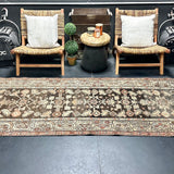 3’6  x 15’6 Classic Antique Runner Muted Black, Gray & Copper '5341