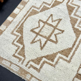 3’5 x 10’8 Herki Runner Cream & Muted Warm Brown '4928