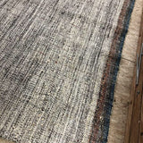 6’4 x 10 MCM Kilim White, Black, Blue and Pumpkin Tweed '781