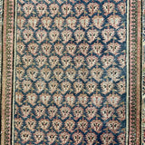 3’5  x 20’5 Classic Antique Runner Muted Blue-Black, Gray & Copper