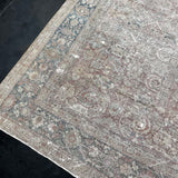 9’4 x 12’6 Classic Antique Rug Muted Gray, Red & Blue '5268