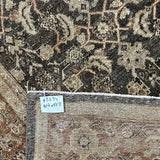 10’7 x 13’8 Classic Antique Rug Muted Black, Gray & Copper '5294