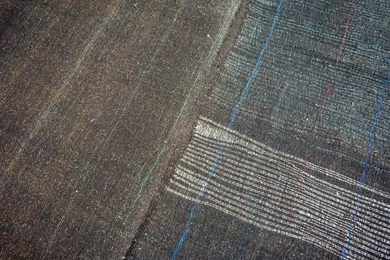 7' x 11' MCM Scandinavian Style  Brown Tweed Vintage Turkish Kilim